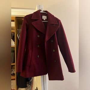 Burgundy/Maroon Peacoat